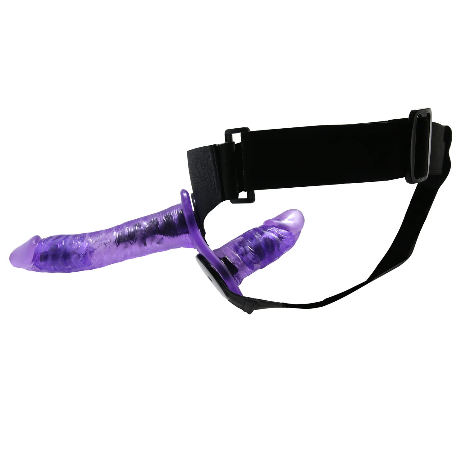 Remote Control Strap-On Double Sided Vibrating Dildo - Wearable Harness for Couples, Purple Adult Toy for Lesbian & Solo Play - Perfect for Role Play & Spicing Up Your Sex Life