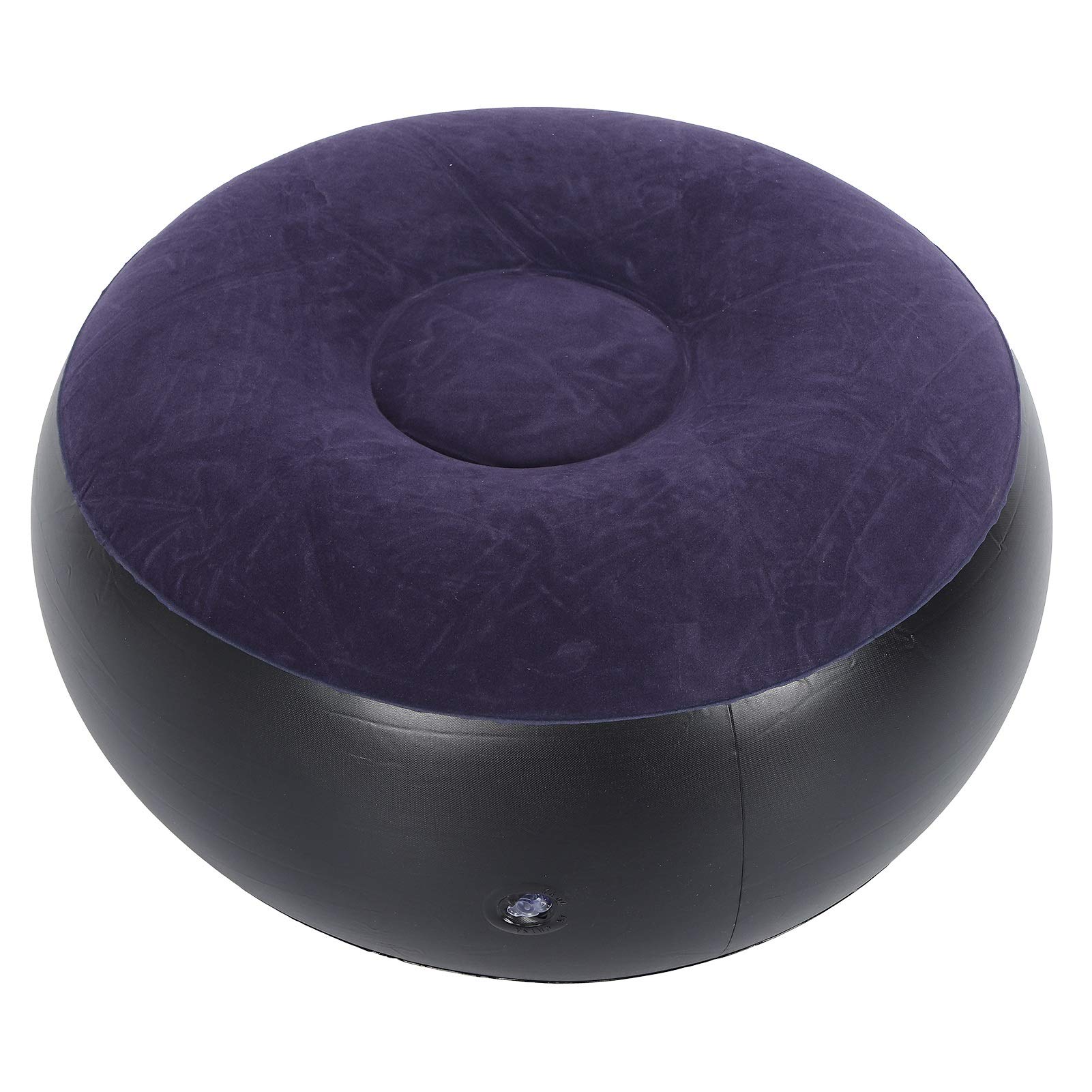 **Inflatable Chair for Outdoor & Indoor Use - Portable Round Air Chair with Flocking Stool & Footrest Cushion - Perfect for Home, Office, Travel, Camping & Beach Relaxation**