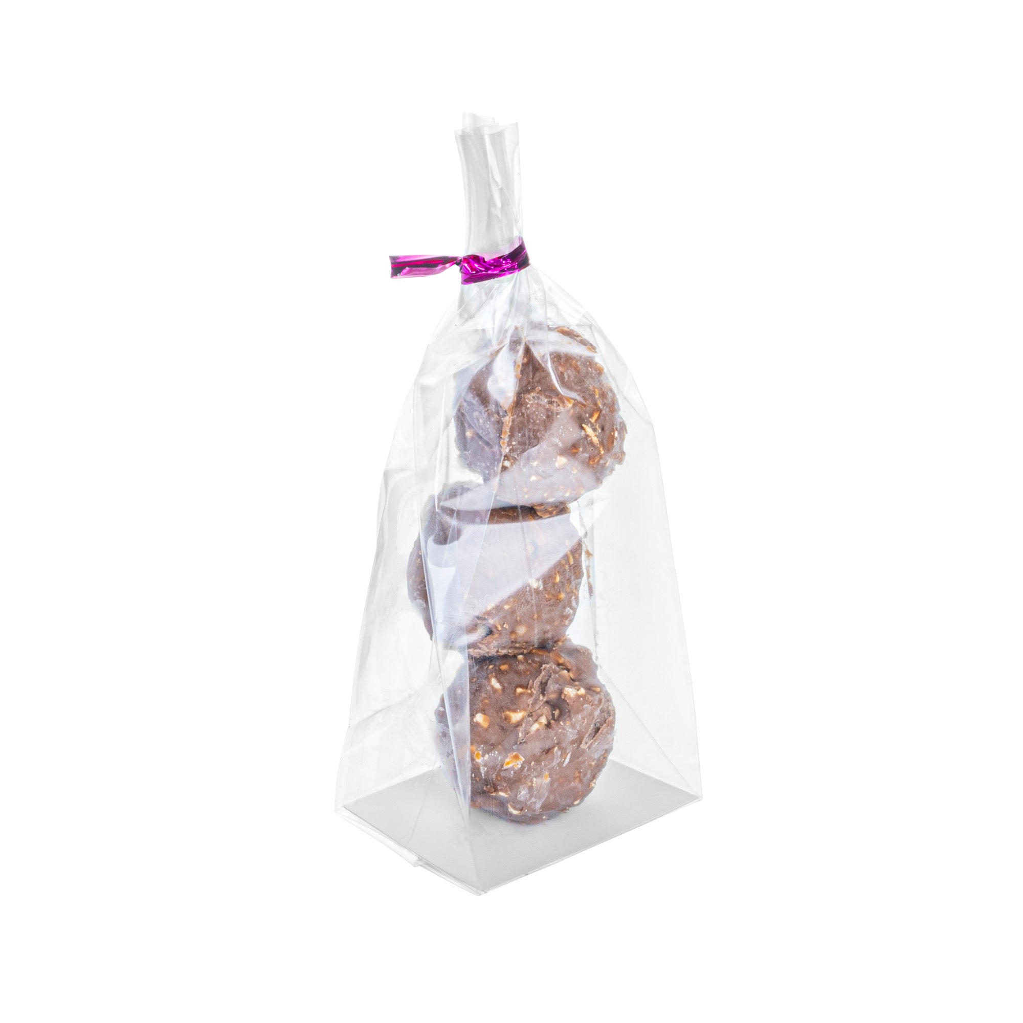 Clear Plastic Gusset Bags with Flat Bottom & Paper Insert - Heat Sealable 2x1.5x5 Inches - 100 Count Box for Food Packaging, Retail Display & Storage Organization