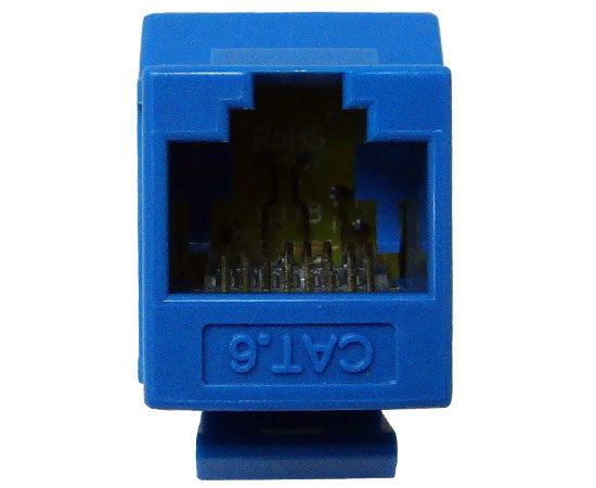 CAT6 MIG+ RJ45 Keystone Jack - Unshielded High-Density Ethernet Connector for Home & Office Networking - Yellow