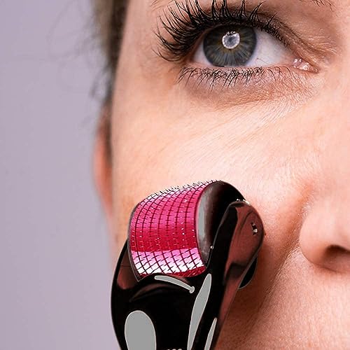 COUCHLY Derma Roller 540 Titanium Alloy Micro Needles 0.5mm - Hair Growth & Beard Care, Reduce Hair Loss & Thicken Hair, Stimulate Follicles & Repair Damage - Safe & Easy to Use for Home Hair Treatment & Scalp Care