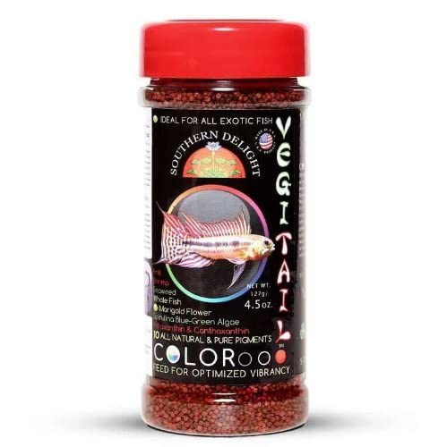 Premium Tropical Fish Food with Color Enhancing Formula - Vibrant Colors for Freshwater & Saltwater Aquarium Fish - Ideal for Betta, Goldfish & Cichlids
