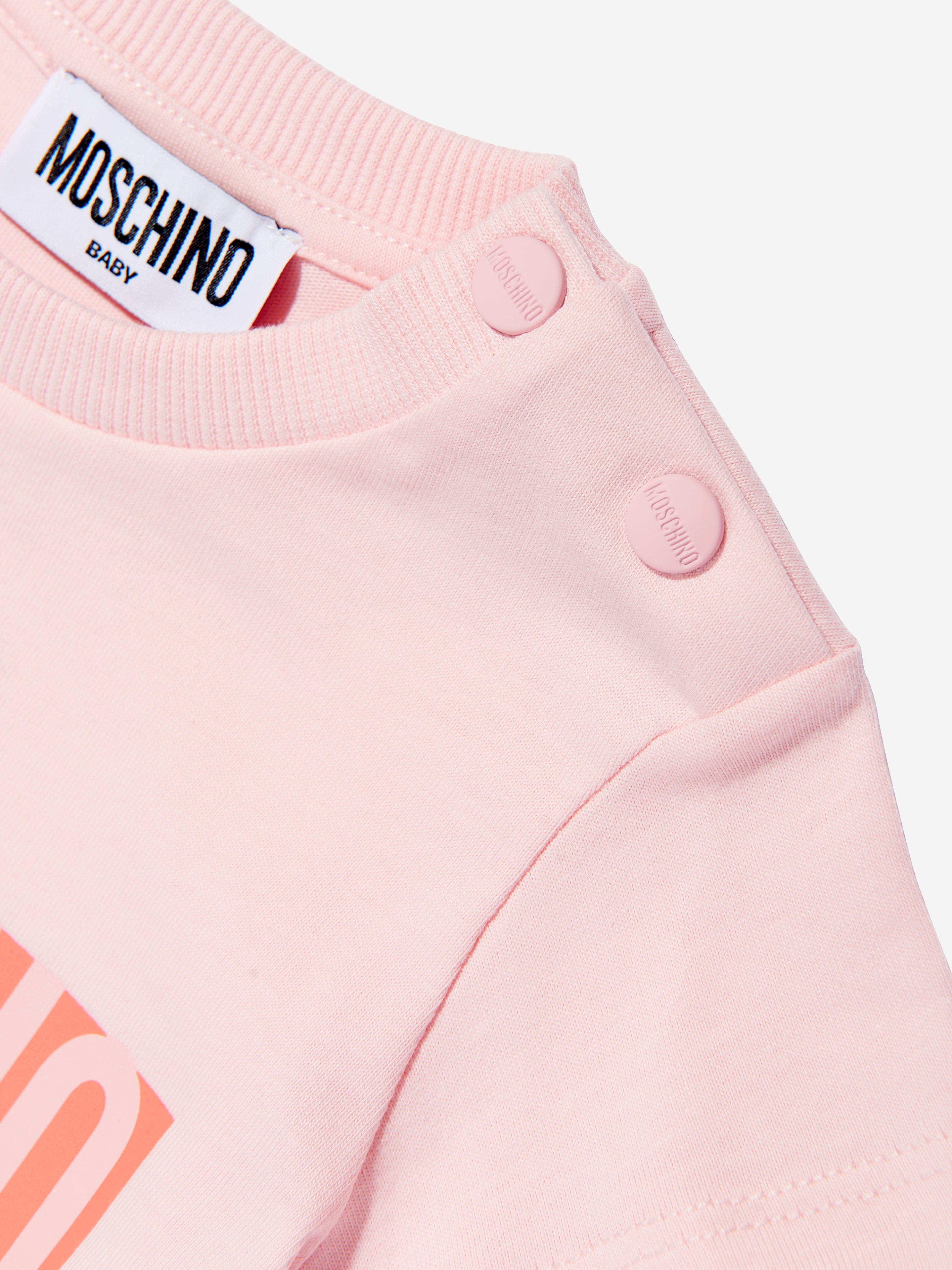 Adorable Pink Bear Logo Baby Girls T-Shirt - Soft & Comfortable Cotton Tee for Toddler Playtime & Casual Outings
