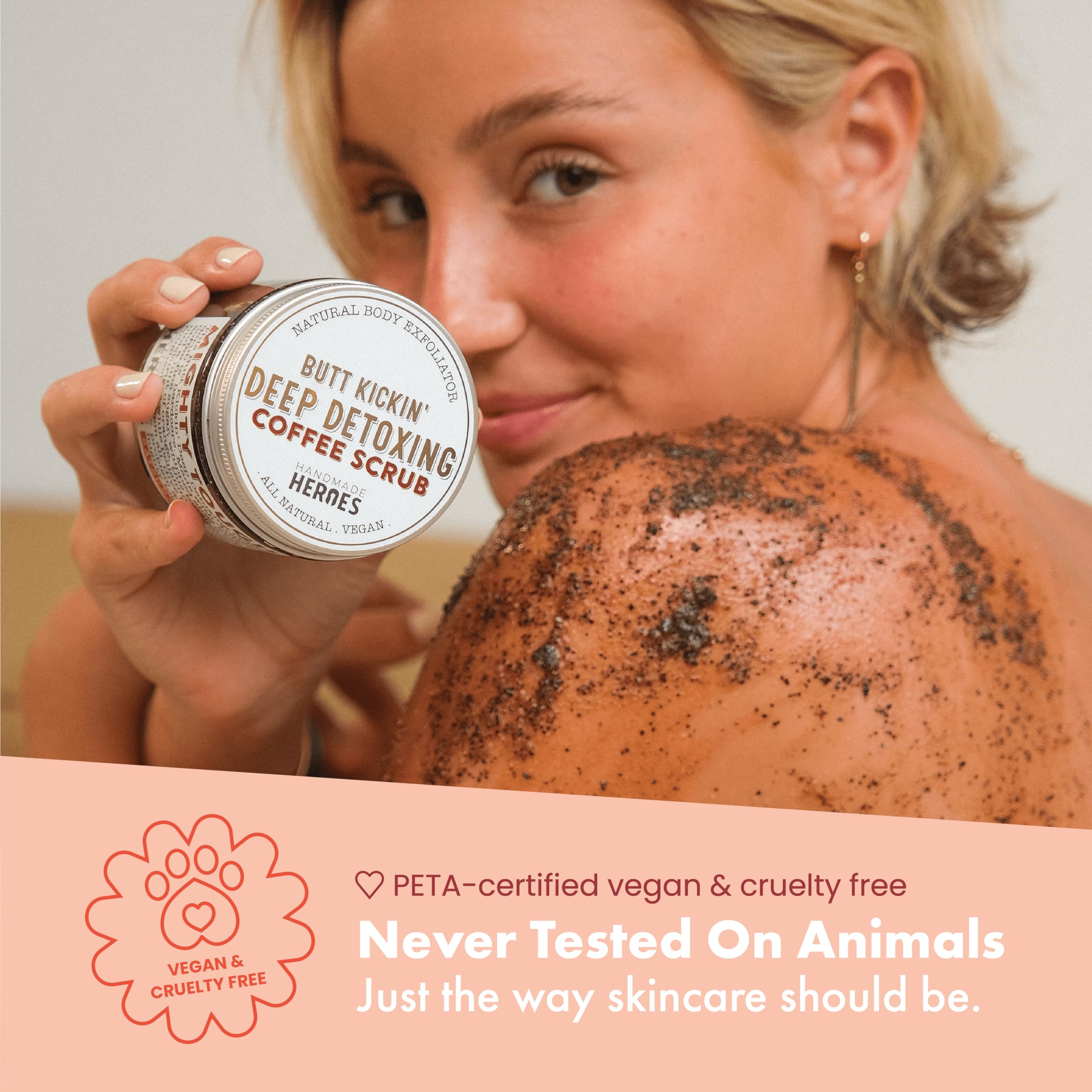 Natural Vegan Coffee Scrub Bundle for Feet, Body & Lips - Exfoliating Skin Care by Handmade Heroes | Perfect for Spa Day, Dry Skin Treatment & At-Home Self Care