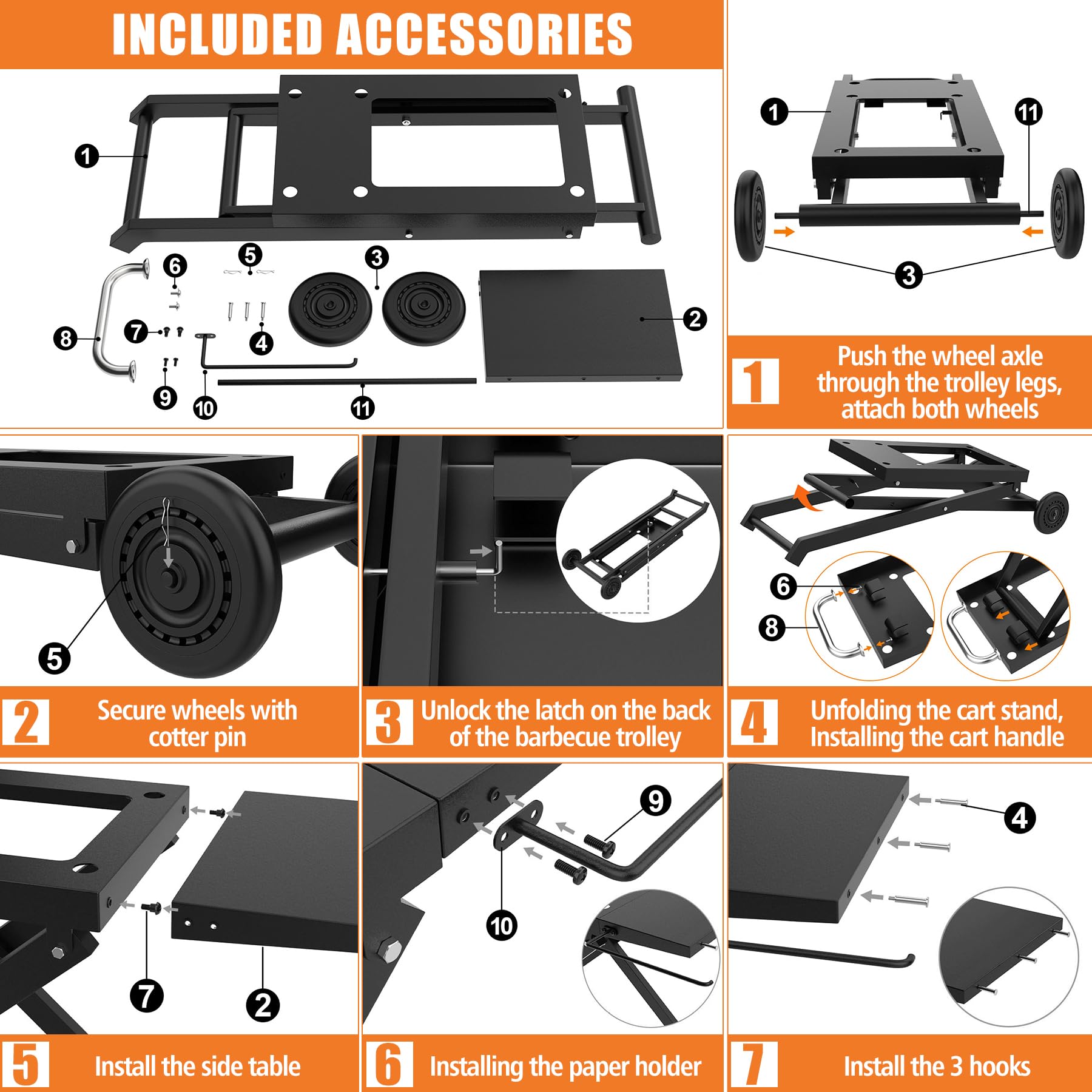 Foldable Grill Stand for Blackstone 22