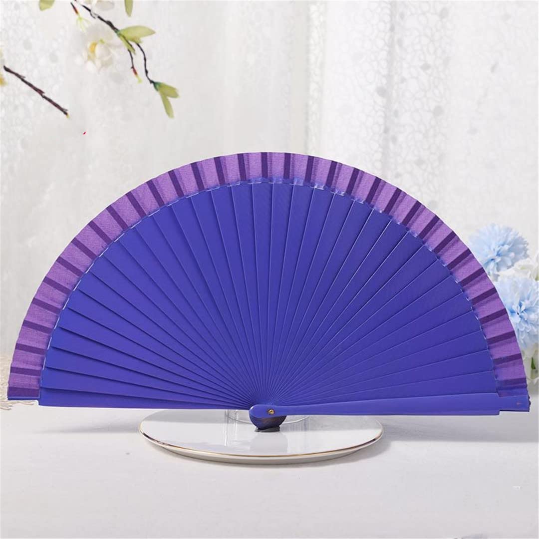 Hand-Painted Spanish Dance Performance Wooden Folding Fan - Traditional Flamenco Wedding Accessory for Brides, Performers & Cultural Events