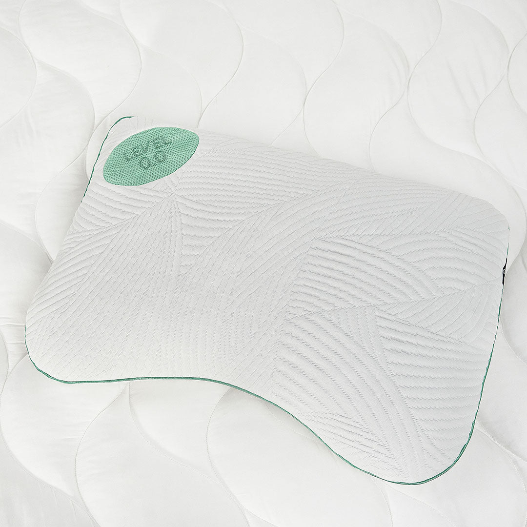 Level Pillow 0.0 - Ergonomic Neck Support Pillow for Side, Back & Stomach Sleepers | Pain Relief & Better Sleep | Perfect for Travel, Home & Office Use