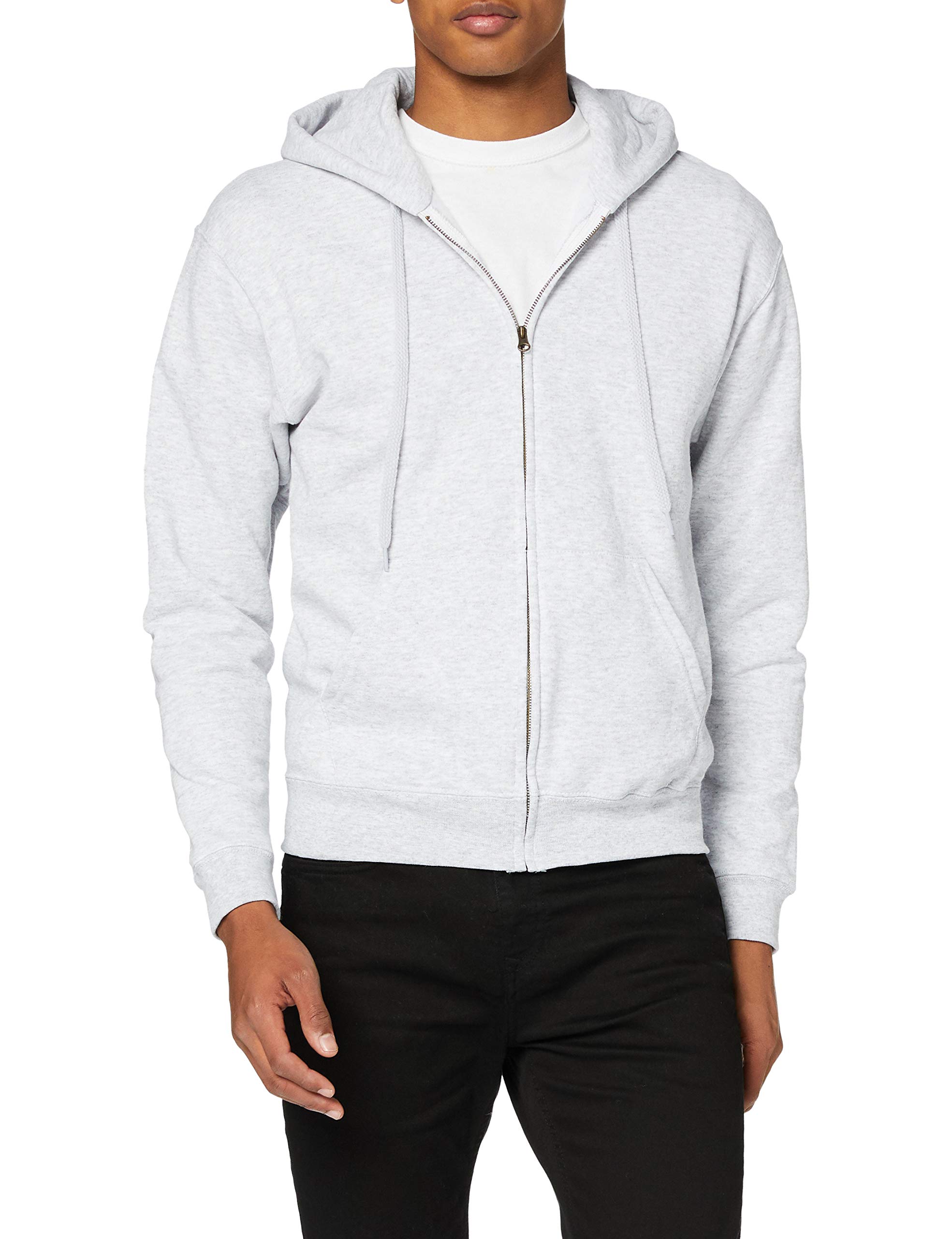 Fruit of the Loom Men's Lightweight Hooded Sweat Jacket - Breathable Pullover Hoodie for Casual Wear, Gym & Outdoor Activities