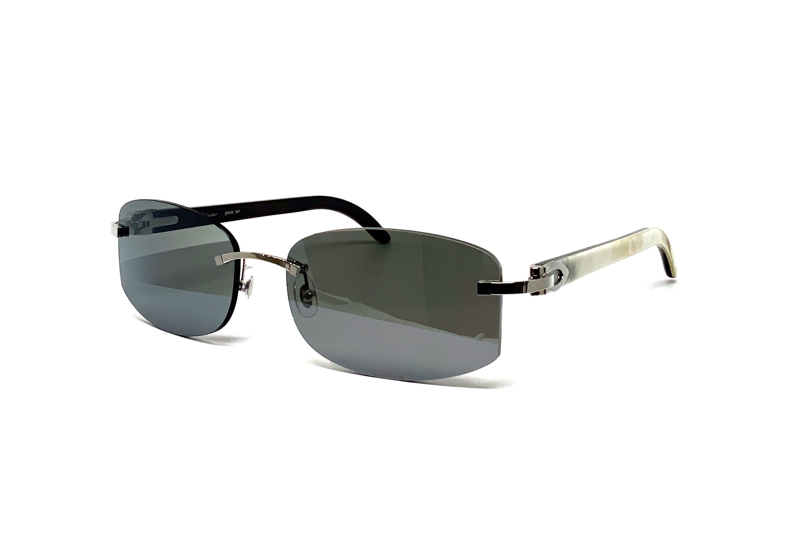 Cartier C Décor CT0031RS Buffalo Horn Sunglasses - Luxury Designer Shades for Men & Women - Perfect for Outdoor Activities, Travel & Fashion Accessories