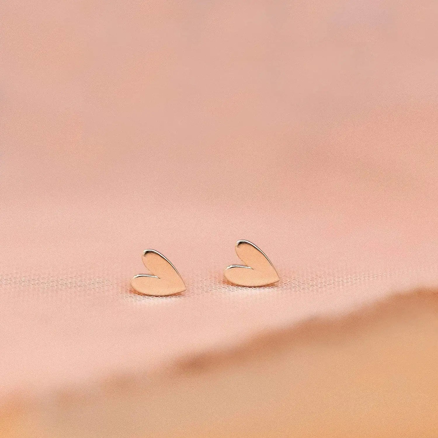 14K Yellow Gold Heart Earrings for Women - Elegant Everyday Jewelry Gift for Her - Perfect for Valentine's Day, Anniversary & Romantic Occasions