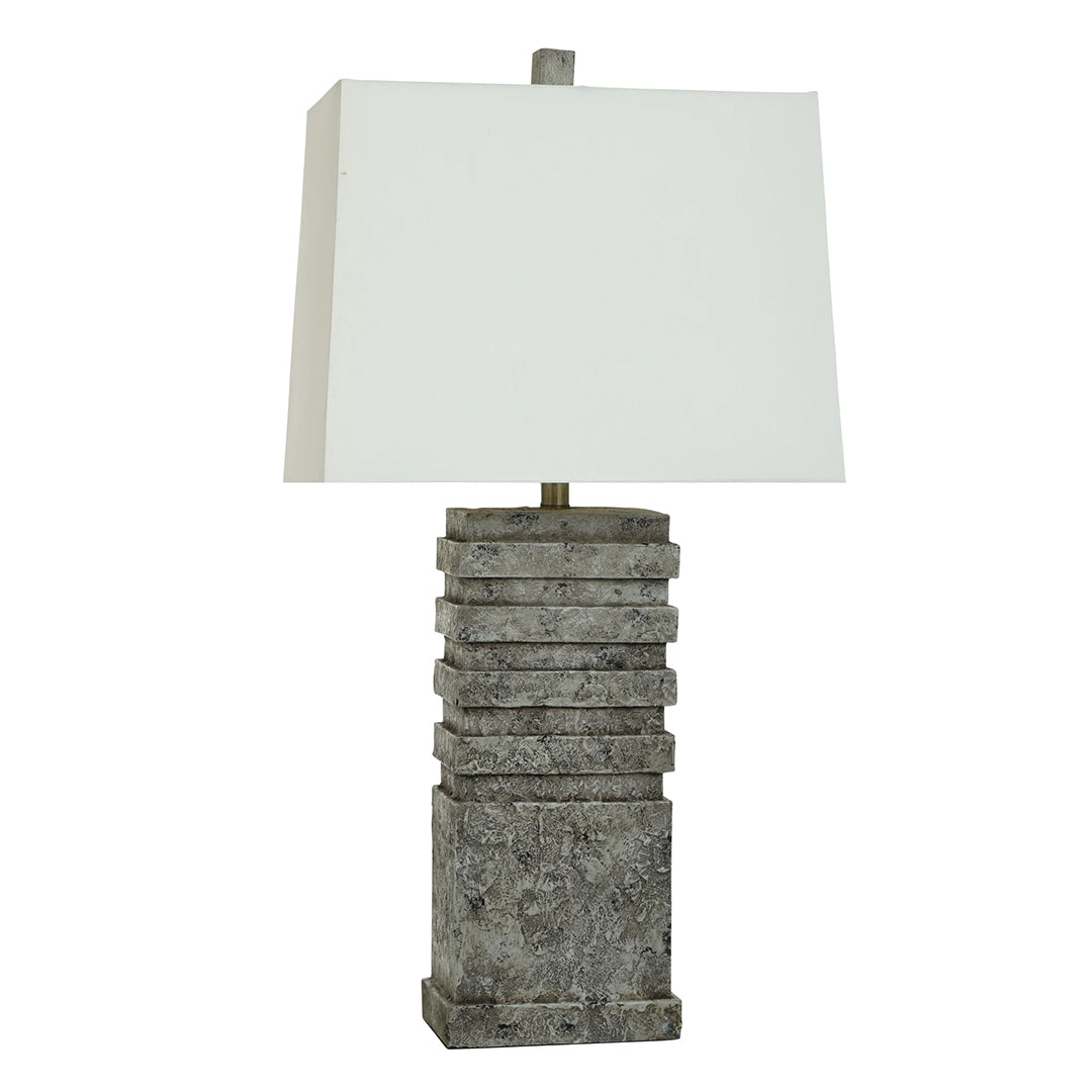 Arthur Stone Table Lamp - Modern LED Bedside Lamp with Touch Control, Dimmable Warm White Light - Perfect for Bedroom, Living Room, and Office Decor