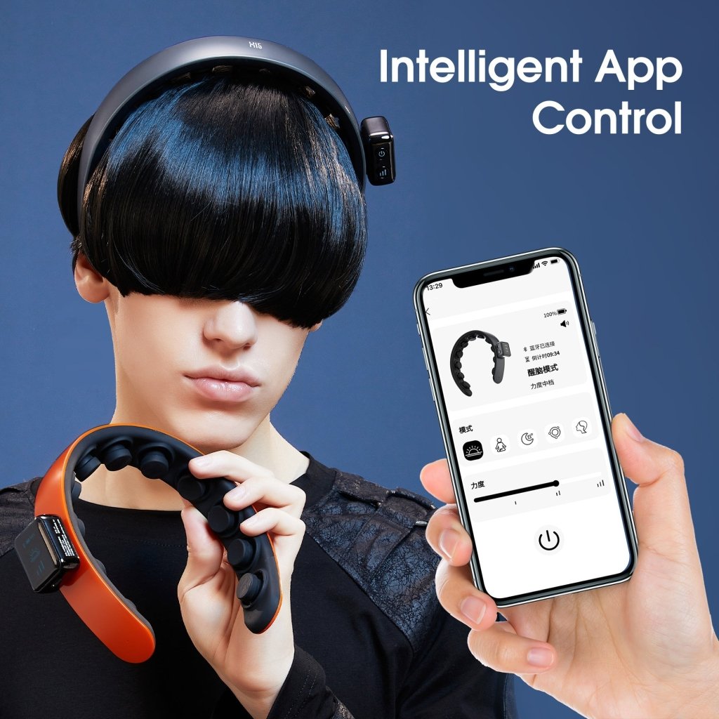 Premium Electric Scalp Massager with 11 Vibrating Nodes - Deep Relaxation, Stress Relief & Hair Growth Stimulation - Perfect for Home Spa, Self-Care & Gift Giving
