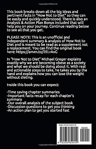 How Not to Diet: Science-Backed Guide for Healthy & Permanent Weight Loss - Perfect for Fitness Enthusiasts & Wellness Seekers