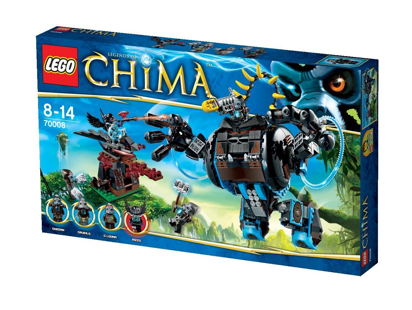 LEGO Legends of Chima 70008 Gorzan's Ultra Robot Building Set - Construction Toy for Kids Ages 7-12 - Perfect for Creative Play, Birthday Gifts & Collectors