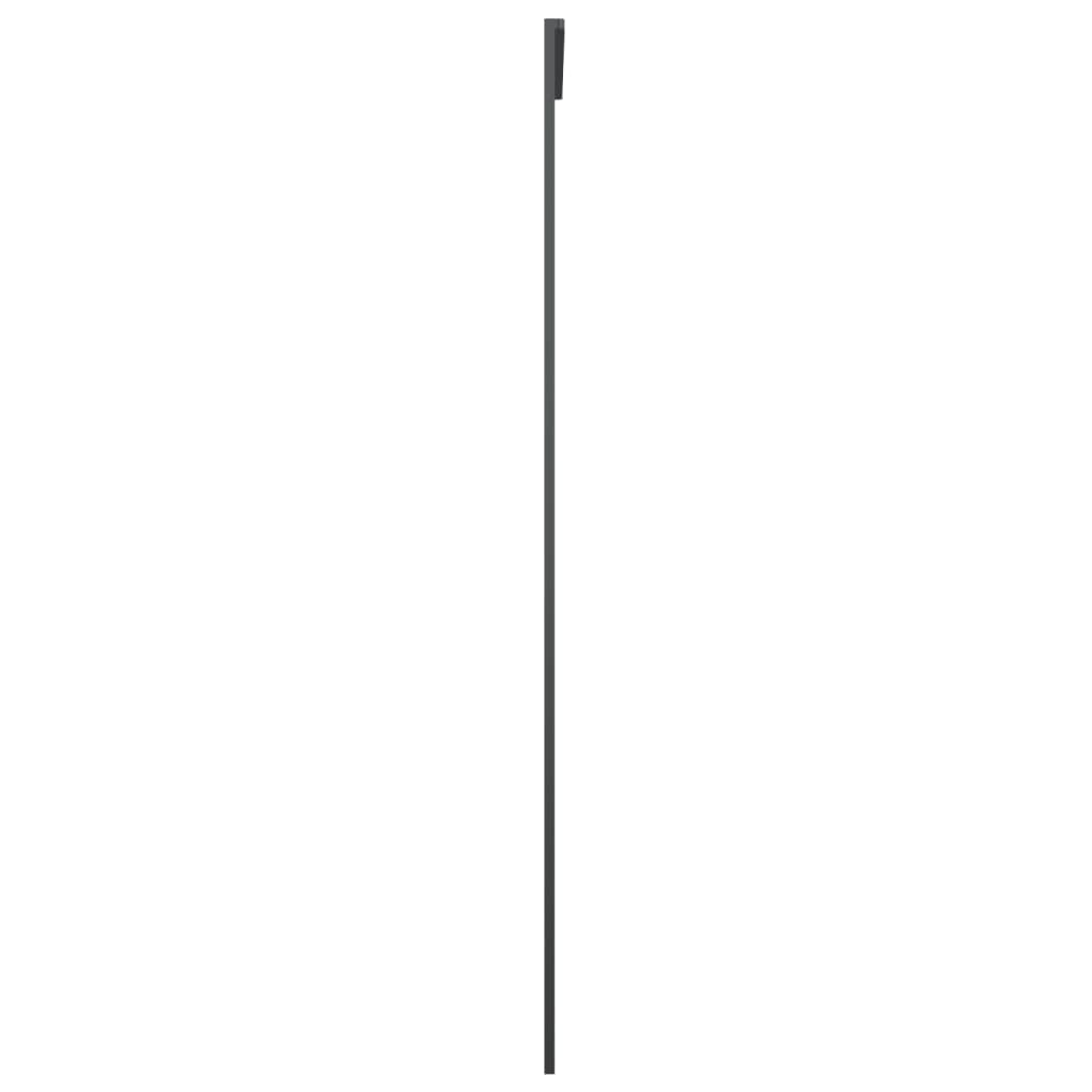 vidaXL Black Glass Sliding Barn Door Kit - 76x205 cm ESG Glass & Aluminum Track - Modern Interior Partition for Home, Office, and Room Divider