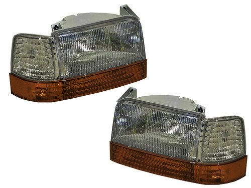 Monaco Windsor 1999-2001 6-Piece Front Headlight & Corner Signal Light Replacement Kit - Perfect for Restoration & Nighttime Driving Safety