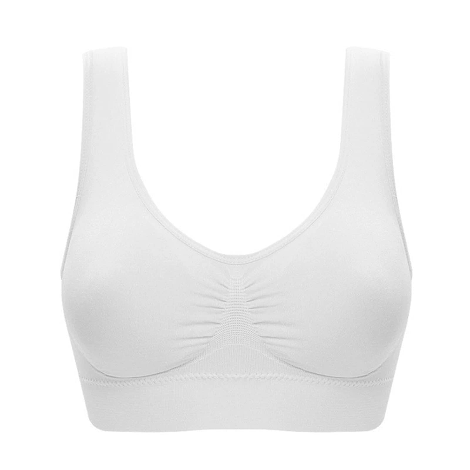 Plus Size Wireless Sleep Bras for Women - Comfortable Seamless Yoga Bra with Removable Pads for Lounge & Relaxation