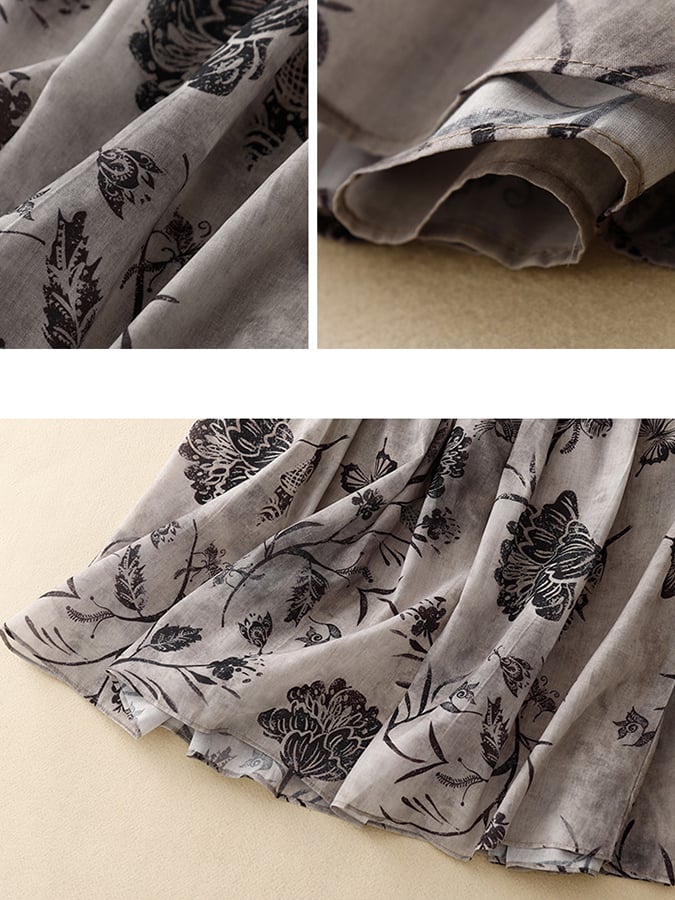 Lovevop Women's Floral Print Wrap Skirt - Boho Chic Summer Maxi Skirt for Beach, Vacation & Casual Wear