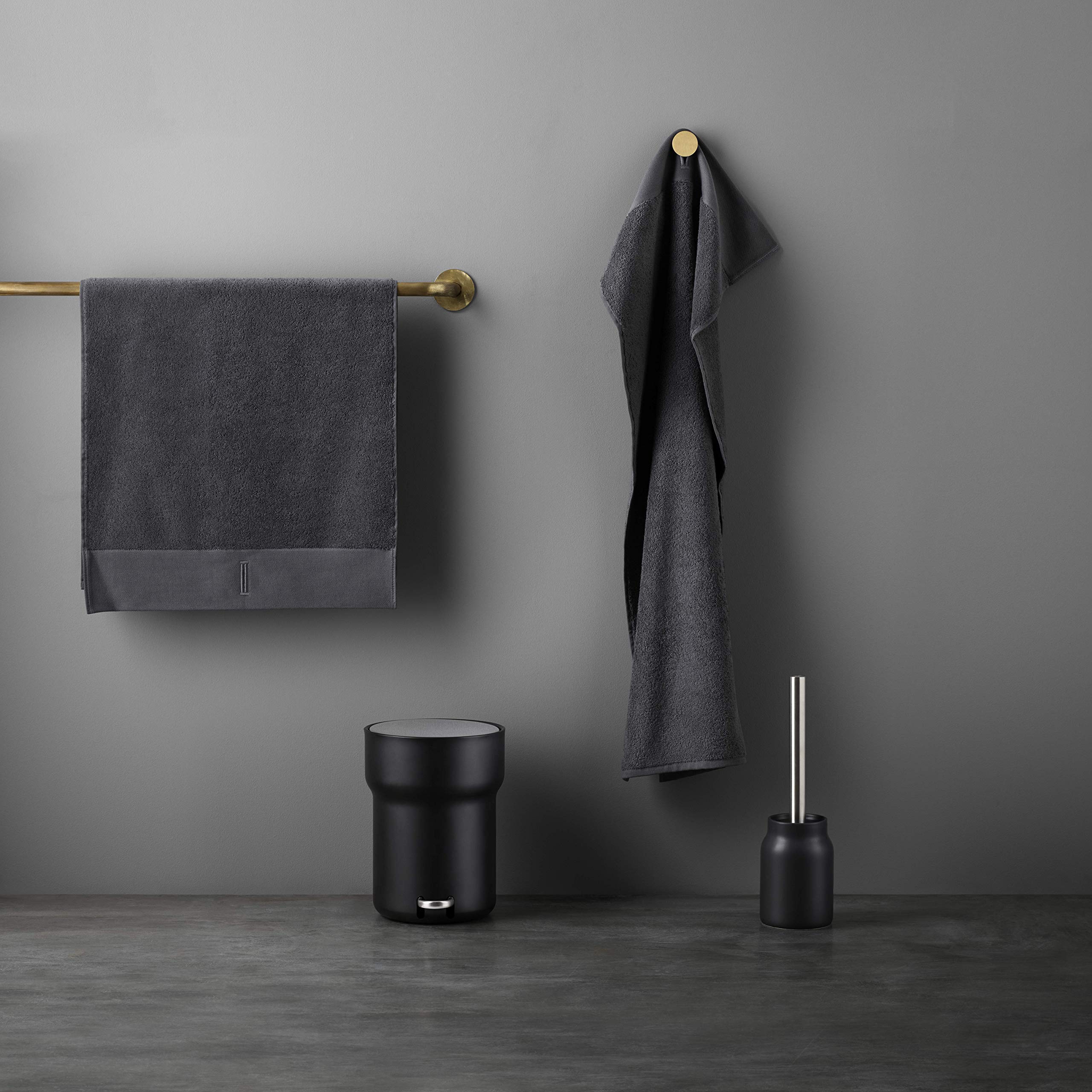 Eva Solo Citadel Pedal Bin 5.0L Black – Modern Soft-Close Trash Can for Bathroom & Kitchen – Stylish Waste Bin with Concealed Liner – Perfect for Home, Office & Bathroom Organization