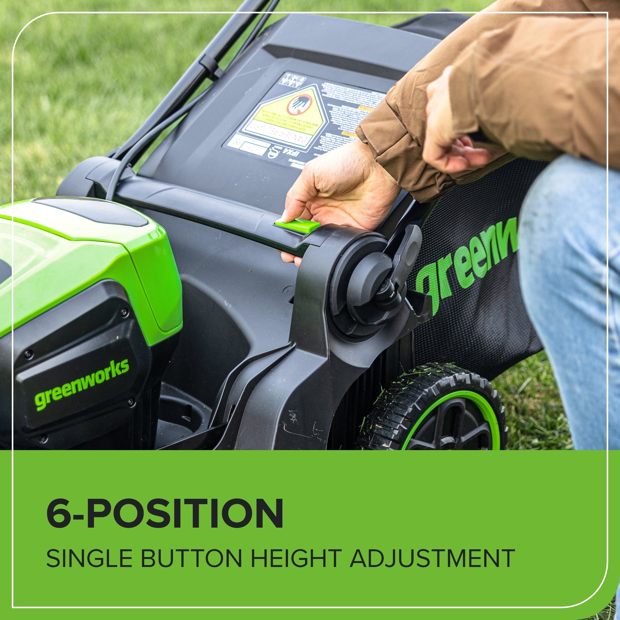 60V 17-Inch Cordless Battery Push Lawn Mower with 4.0Ah Battery & Fast Charger - Perfect for Small to Medium Yards, Quiet & Eco-Friendly Lawn Care