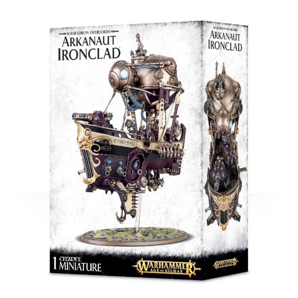 Games Workshop 99120205028 Kharadron Overlords Arkanaut Ironclad Plastic Kit - Warhammer Age of Sigmar Airship Model for Tabletop Wargaming & Miniature Painting