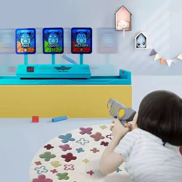 Auto-Reset Digital Target for Nerf Guns - Electronic Moving Shooting Game with Score Display - Perfect for Backyard Fun, Target Practice & Family Competitions