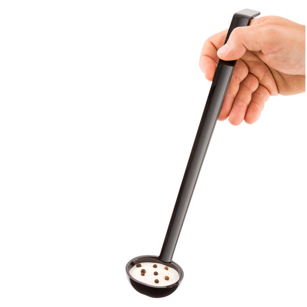 1 oz Black Plastic Sauce Ladle - BPA Free, Dishwasher Safe - Perfect for Restaurants, Catering & Home Kitchen Use - 1 Count Box (Pack of 13)