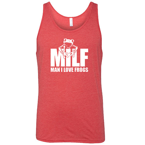 Funny MILF (Man I Love Frogs) Graphic T-Shirt - Unisex Cotton Tee for Frog Lovers & Amphibian Enthusiasts - Perfect for Casual Wear, Gifts & Animal Theme Parties