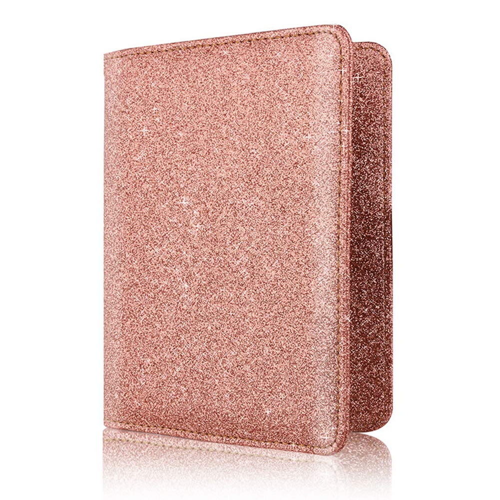 Premium RFID Blocking Leather Passport Holder & Travel Wallet - BAKUN Gold Passport Cover for Secure Document Storage | Perfect for International Travel, Business Trips, and Airport Security
