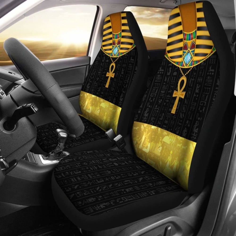 Premium African Pharaoh Print Car Seat Covers - Luxury Egyptian-Themed Auto Accessories for Cars, SUVs & Trucks | Perfect for Cosplay, Themed Parties & Unique Vehicle Styling