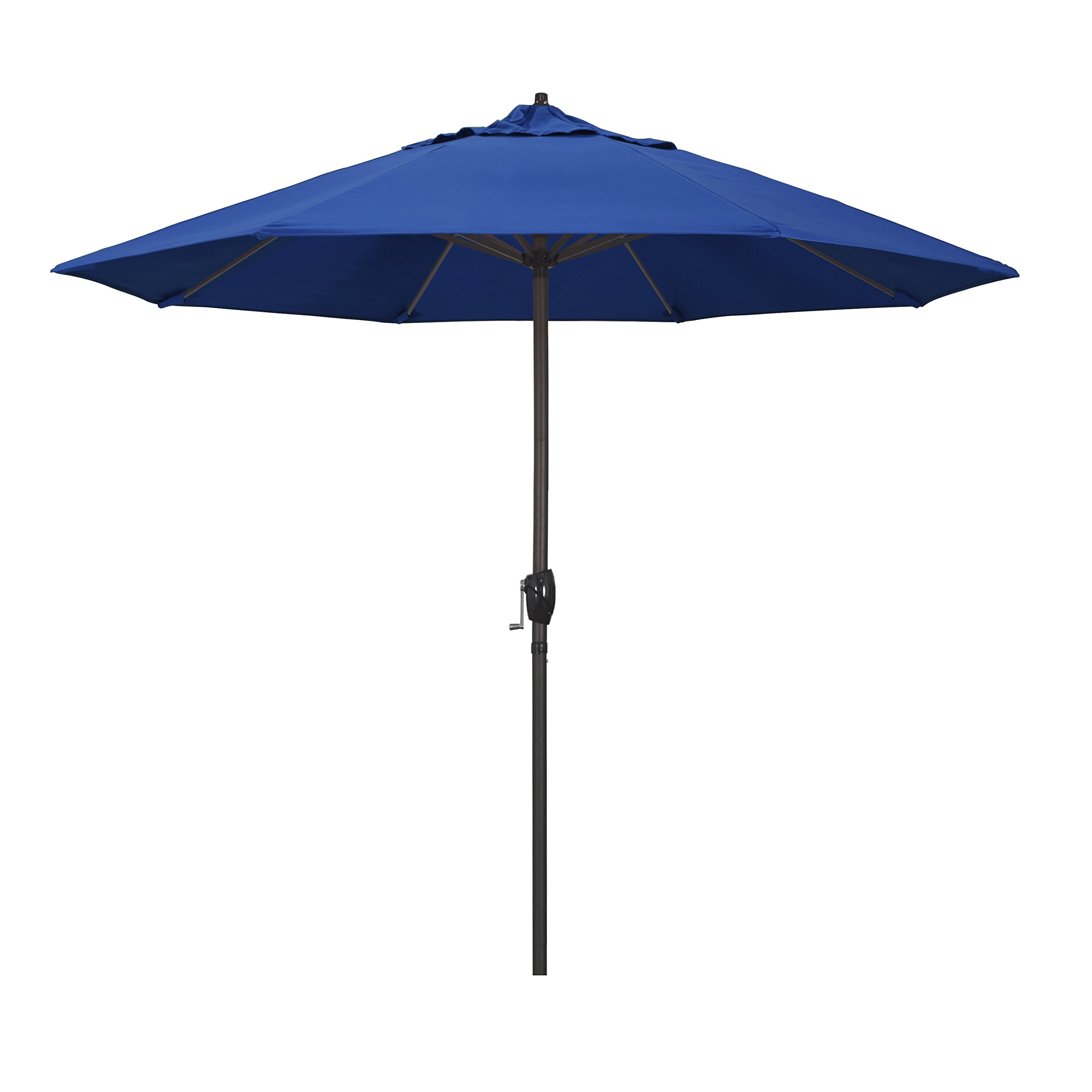 9' Aluminum Patio Umbrella with Crank & Tilt - Bronze Pole - Outdoor Use