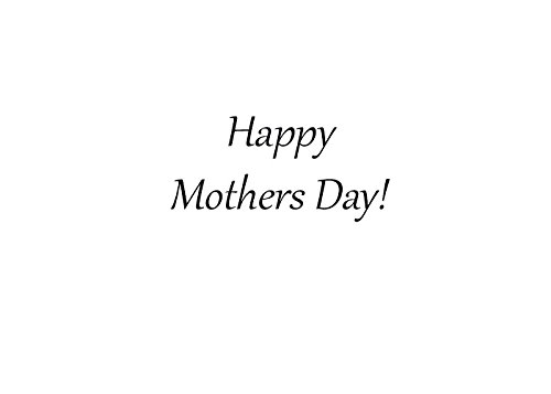 Elegant Mother's Day Greeting Card with 'Happy Mother's Day' Message - Perfect for Mom's Birthday, Anniversary & Special Occasions