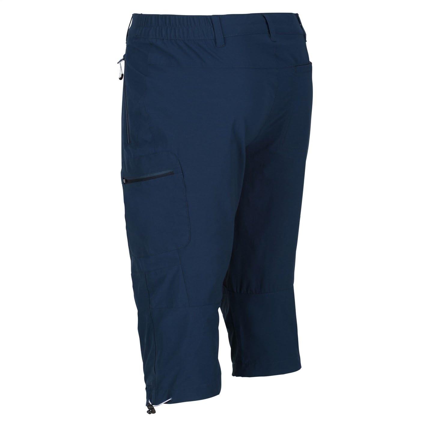 Regatta Men's Highton Capri Pants 44 Inch Inseam - Moonlight Denim Blue Casual Travel Pants for Hiking, Beach & Summer Outdoor Activities