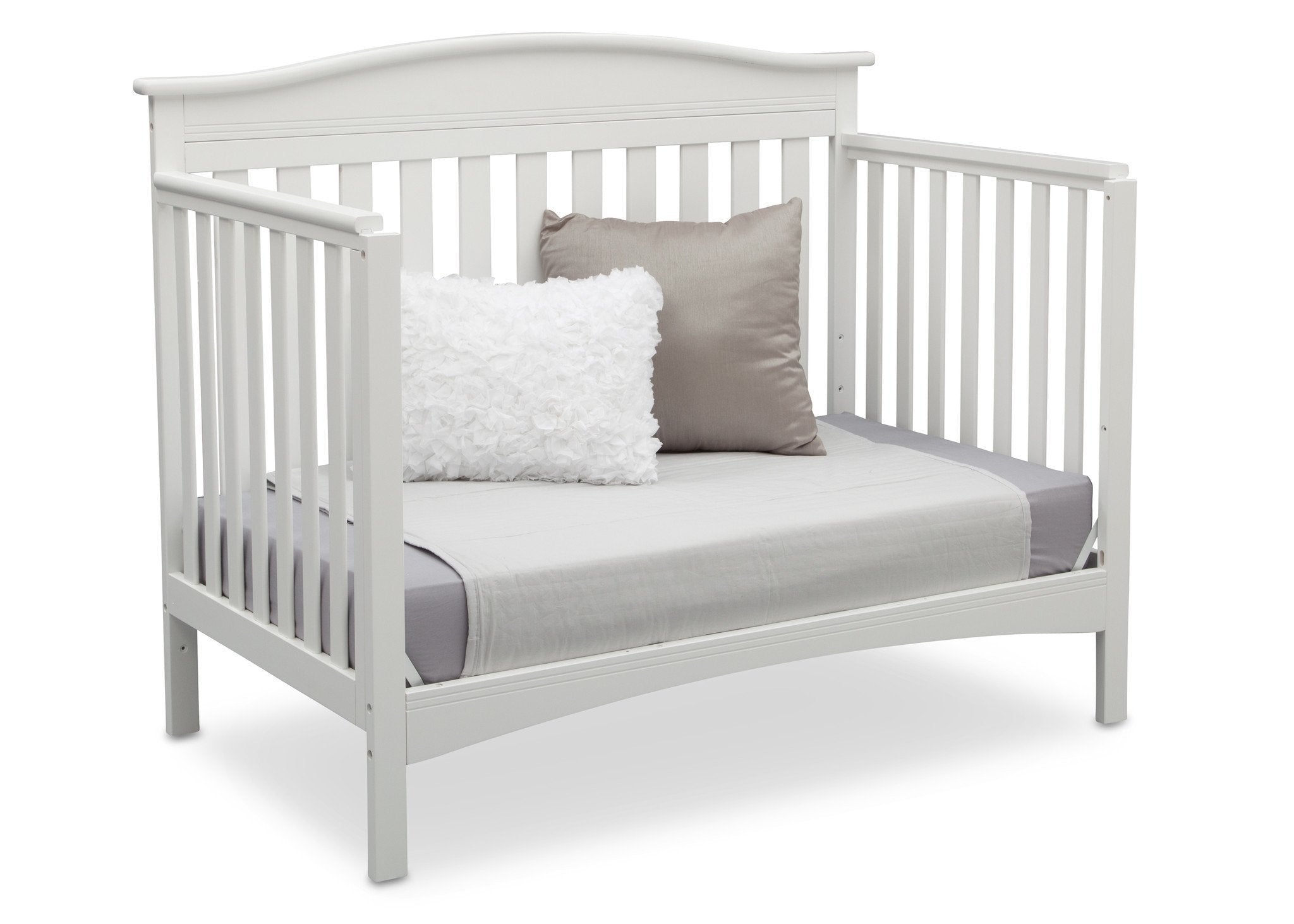 Bakerton 4-in-1 Convertible Baby Crib - Toddler Bed, Daybed & Full-Size Bed - Safe & Stylish Nursery Furniture for Newborns to Teens - Perfect for Bedrooms, Daycare & Guest Rooms