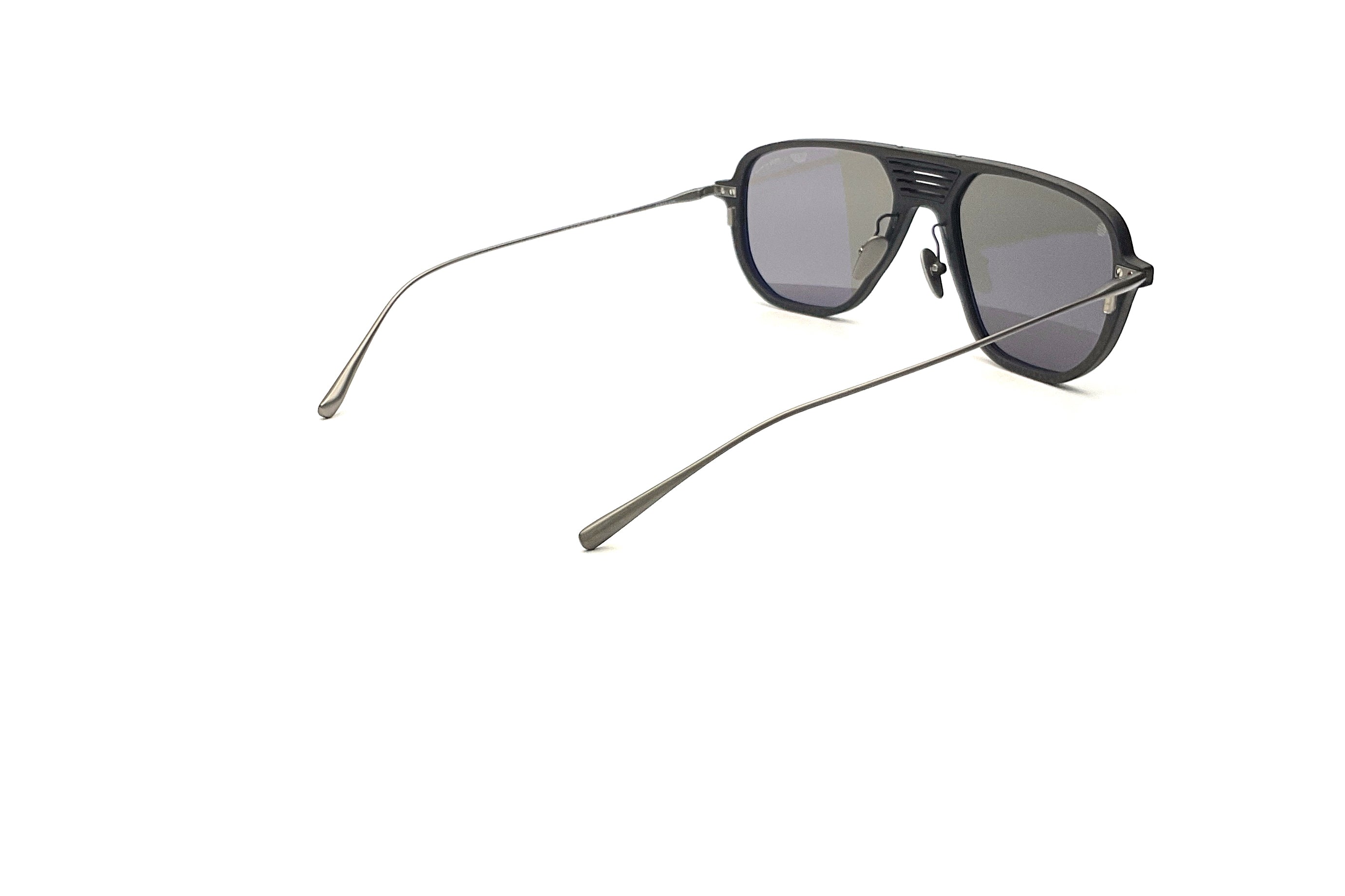 BRETT Eyewear Dennis Sunglasses - Black/Silver Frame for Men & Women - UV Protection, Polarized Lenses for Driving, Outdoor Sports & Fashion
