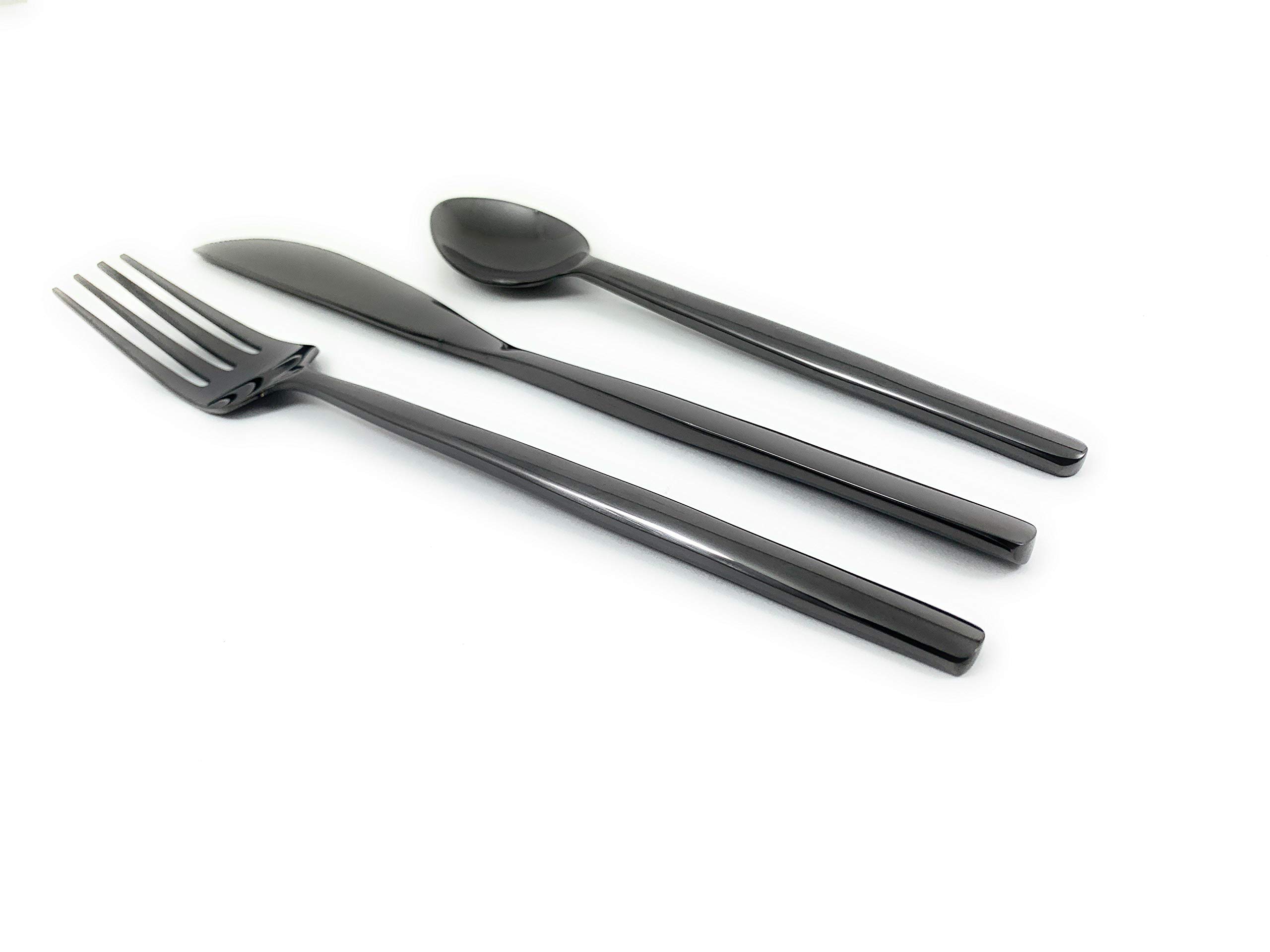 Premium 18-Piece Stainless Steel Flatware Set - Dinner Knives, Forks & Teaspoons - Elegant Cutlery for Dining, Parties & Gifting