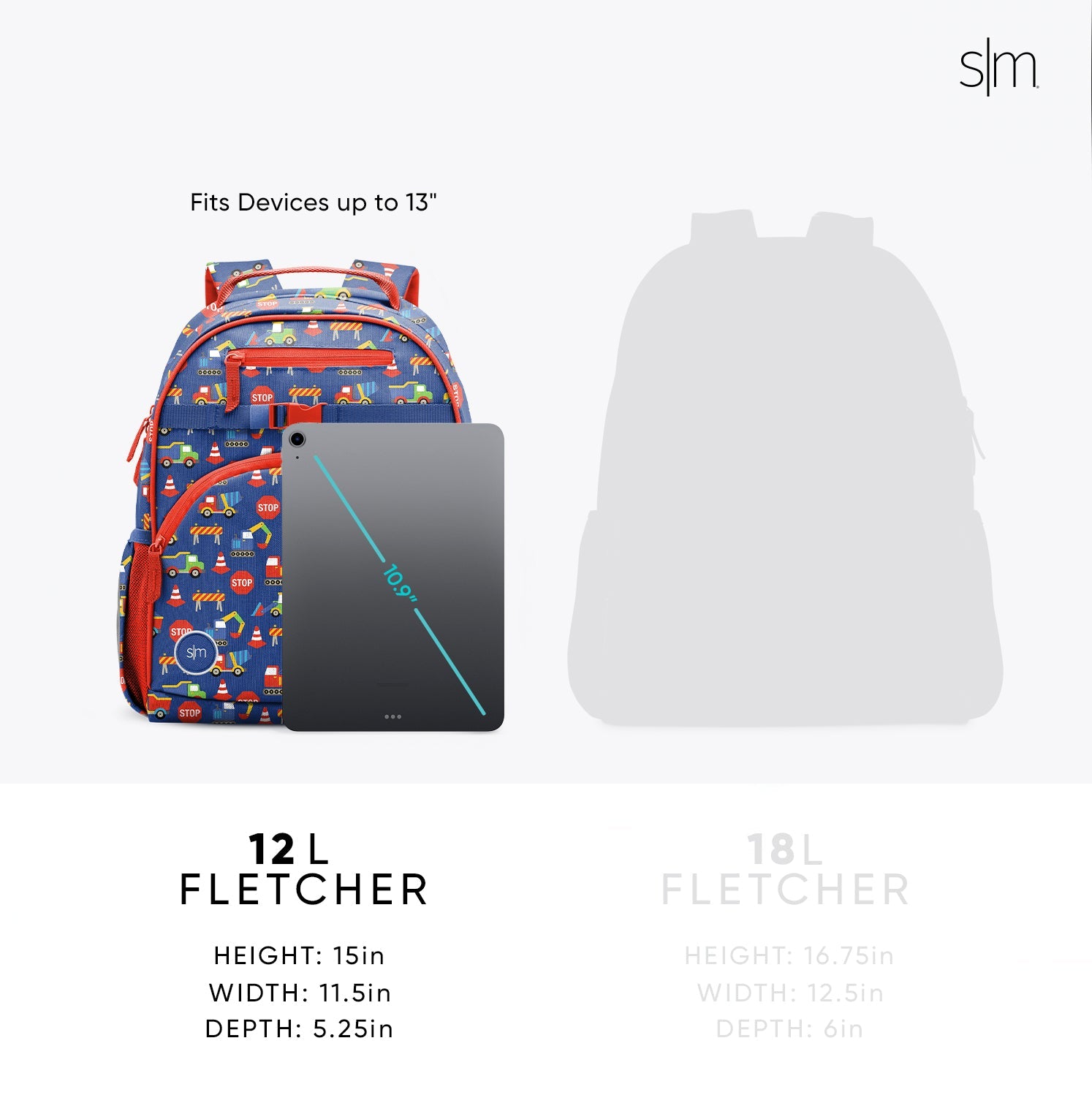 Vegan Leather Fletcher Kids' Backpack - Medium Size Durable School Bag for Boys & Girls - Perfect for School, Travel & Daily Use