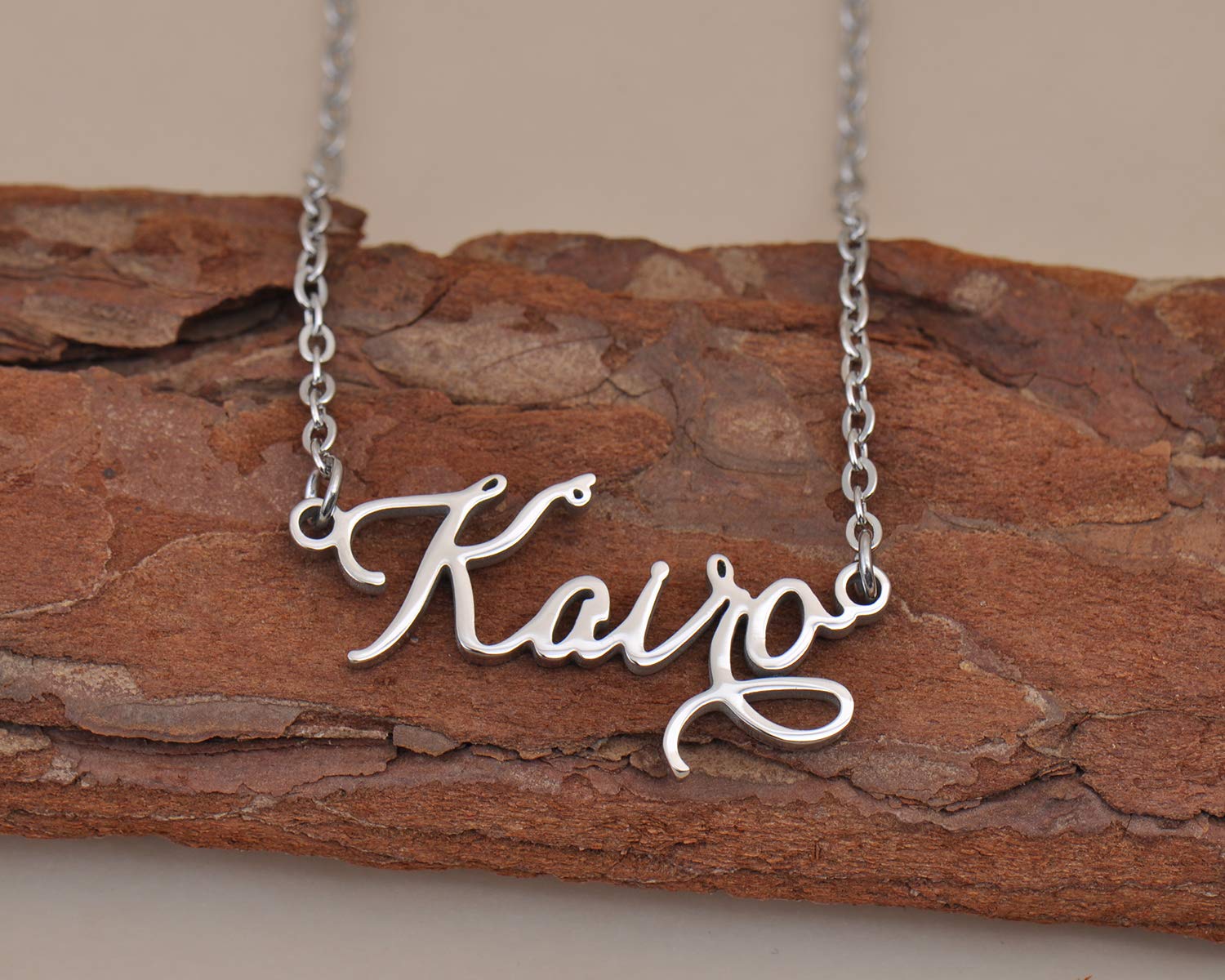 Custom Personalized Macee Name Necklace - 18K Gold Plated Name Plate Jewelry for Women, Birthday Gift, Anniversary Present - Perfect for Daily Wear & Special Occasions