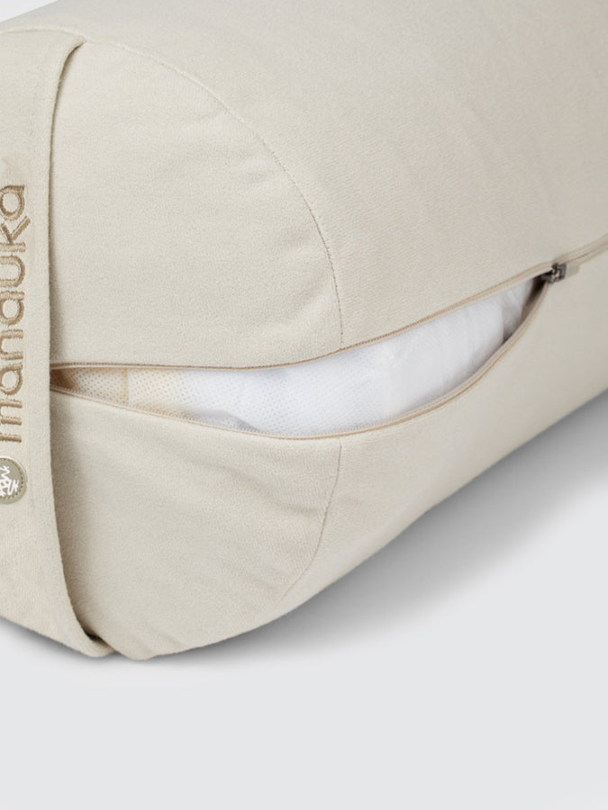 Manduka Enlight Technology Meditation Yoga Bolster Cushion - Premium Support for Yoga, Meditation & Relaxation - Perfect for Home, Studio & Travel Use