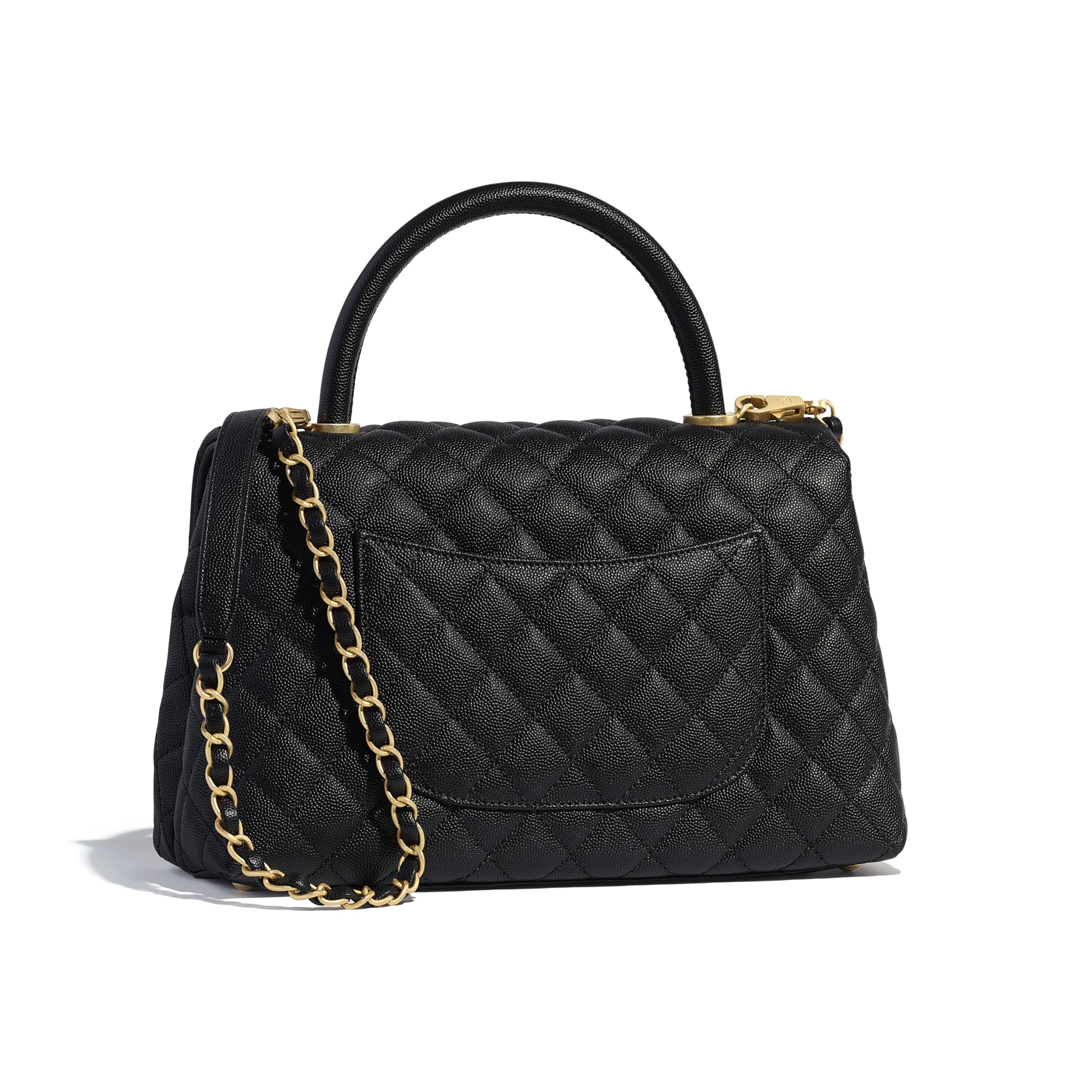 Chanel Small Flap Bag With Top Handle Black Silver - Luxury Crossbody Shoulder Bag for Women, Perfect for Date Night & Evening Events