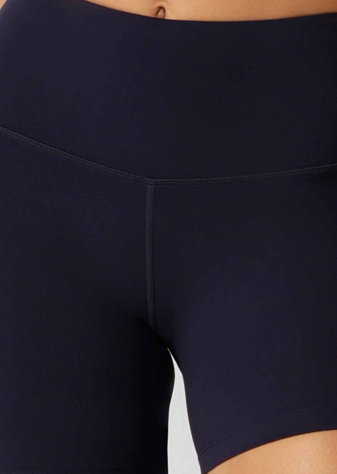 Lotus Anti-Chafe Phone Pocket 12cm Biking Shorts for Women & Men - Navy Blue Cycling Shorts for Running, Gym Workouts & Outdoor Sports