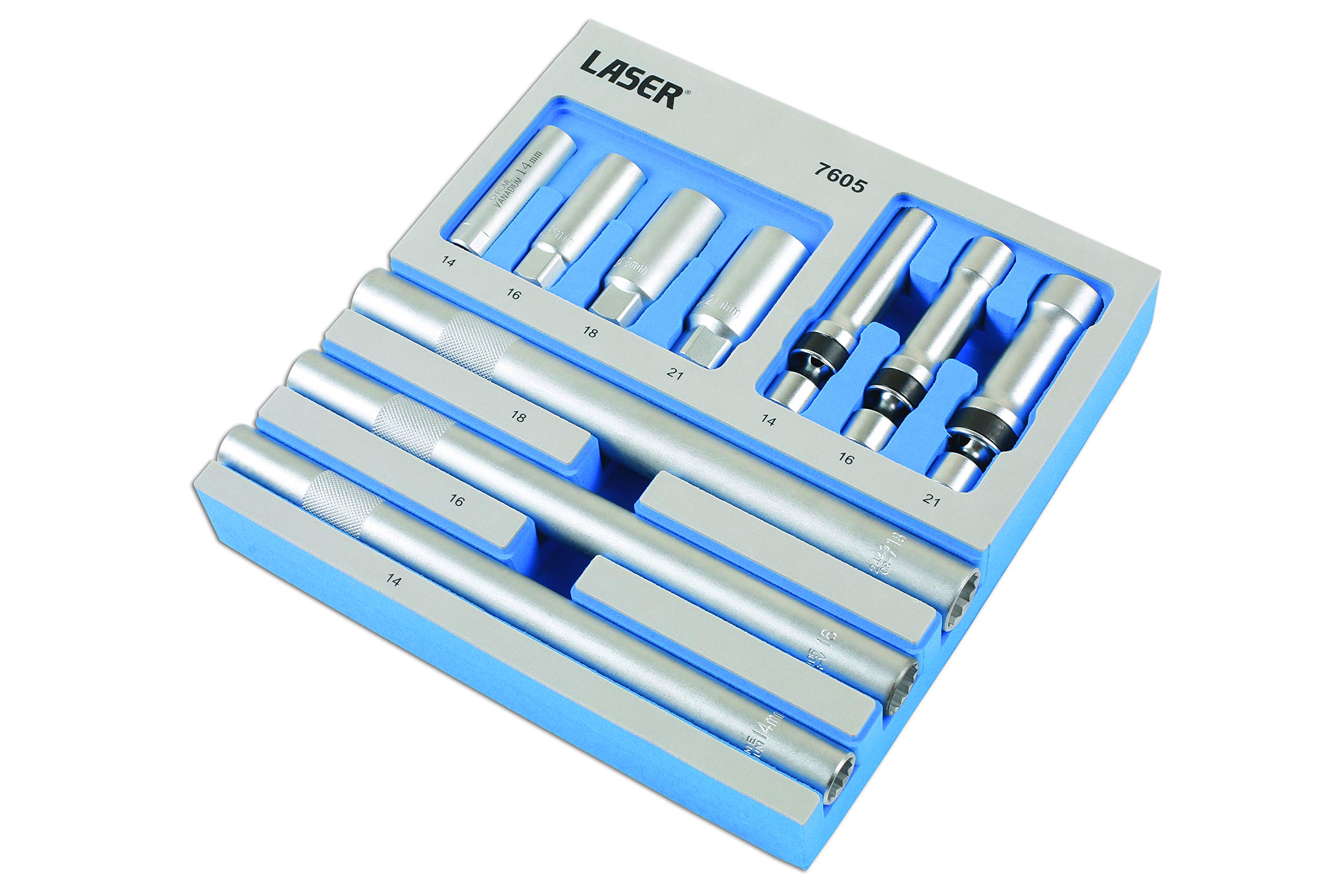 Laser 7605 Spark Plug Socket Set 3/8
