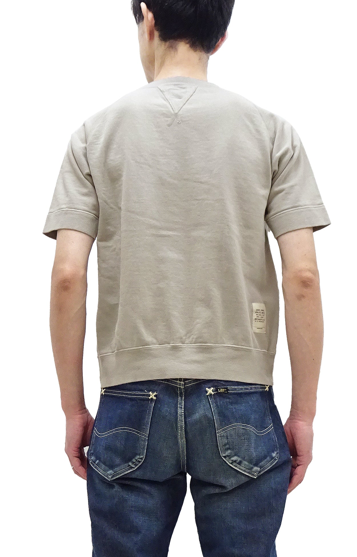 TOYS McCOY Men's Plain Short Sleeve Sweatshirt - Solid Color French Terry Fabric Tee Shirt TMC2429 in Faded Sand Beige | Casual Wear, Street Style & Everyday Comfort