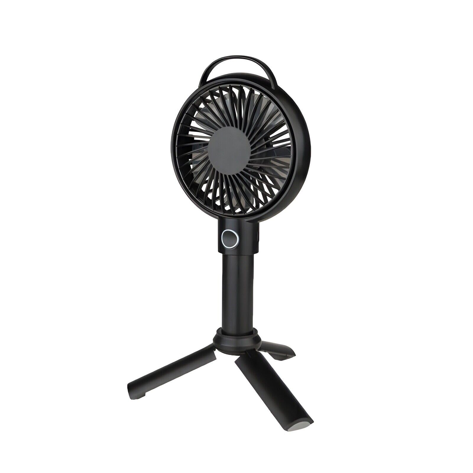 4-Inch Rechargeable USB Fan - Portable Mini Desk Fan with 3 Speeds, Quiet Operation, 360° Rotation (Black) - Perfect for Office, Home, Dorm & Travel Cooling