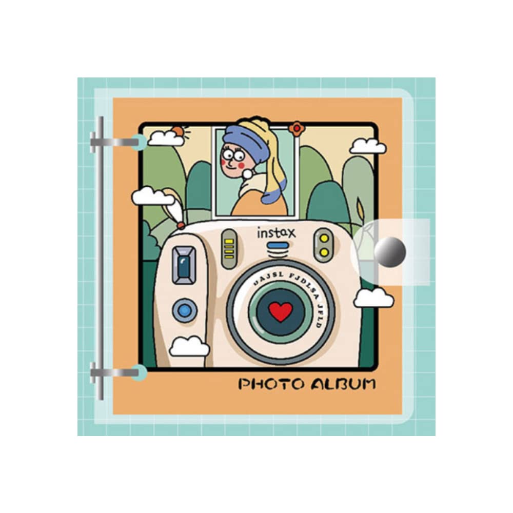 50-Pocket Mini Photo Album - Kawaii Cute Shiny Clear Cover 4x6