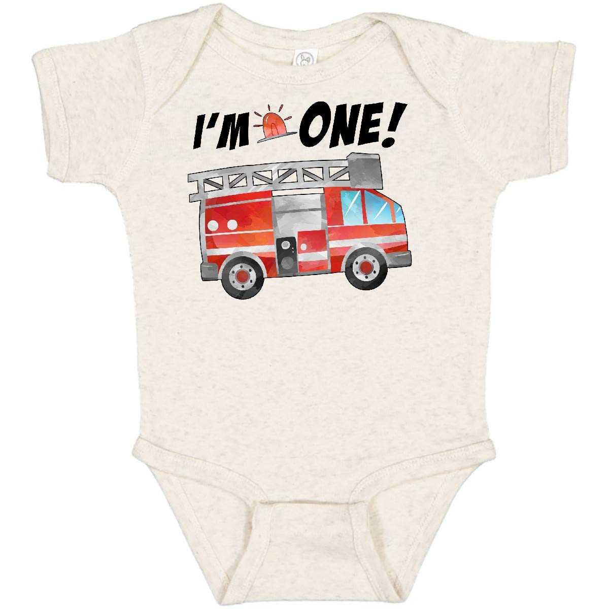 I'm 1 Fire Truck 1st Birthday Baby Bodysuit - Perfect for Birthday Parties, Photo Shoots & Toddler Celebrations