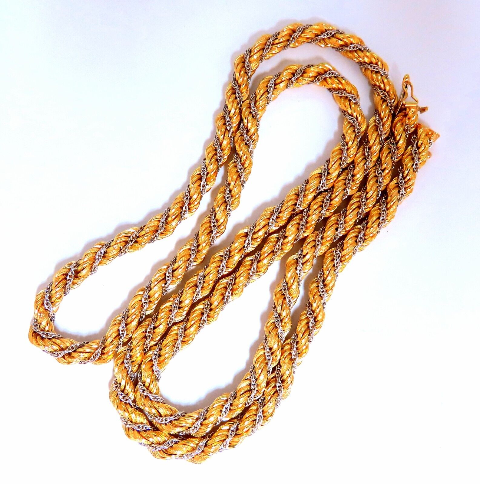 14K Gold Rope Chain Necklace - 63 Grams, 30 Inch Length - Perfect for Layering, Gifts & Everyday Elegance