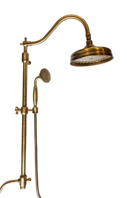 Canterbury II Bronze Shower Set Without Mixer - Premium Bathroom Faucet for Modern & Classic Home Decor - Perfect for Spa-Like Showers and Luxurious Bathrooms