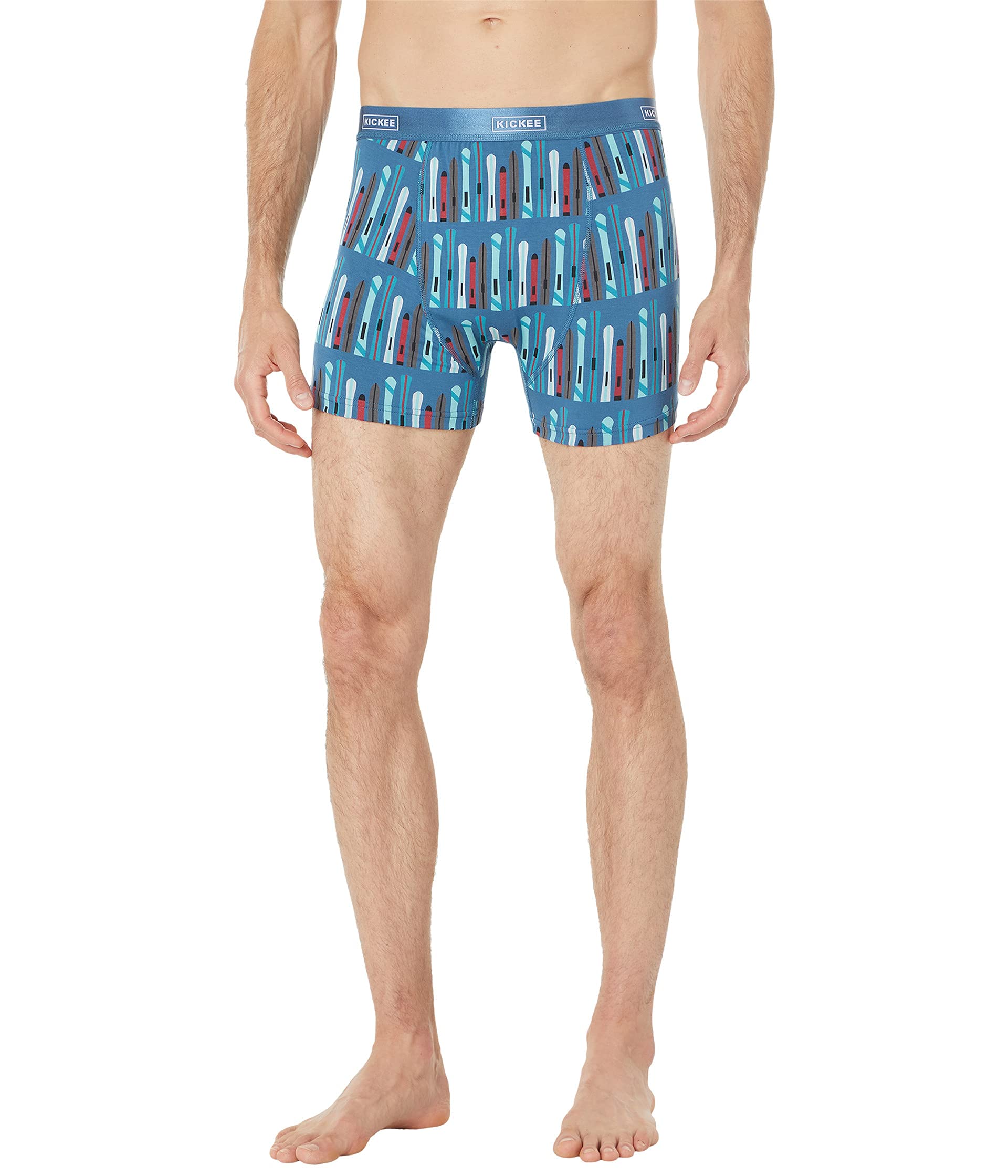 **KICKEE Men's Printed Boxer Briefs - Ultra Soft Silky Underwear for Men | Comfortable & Breathable for Daily Wear, Workout & Sleep**