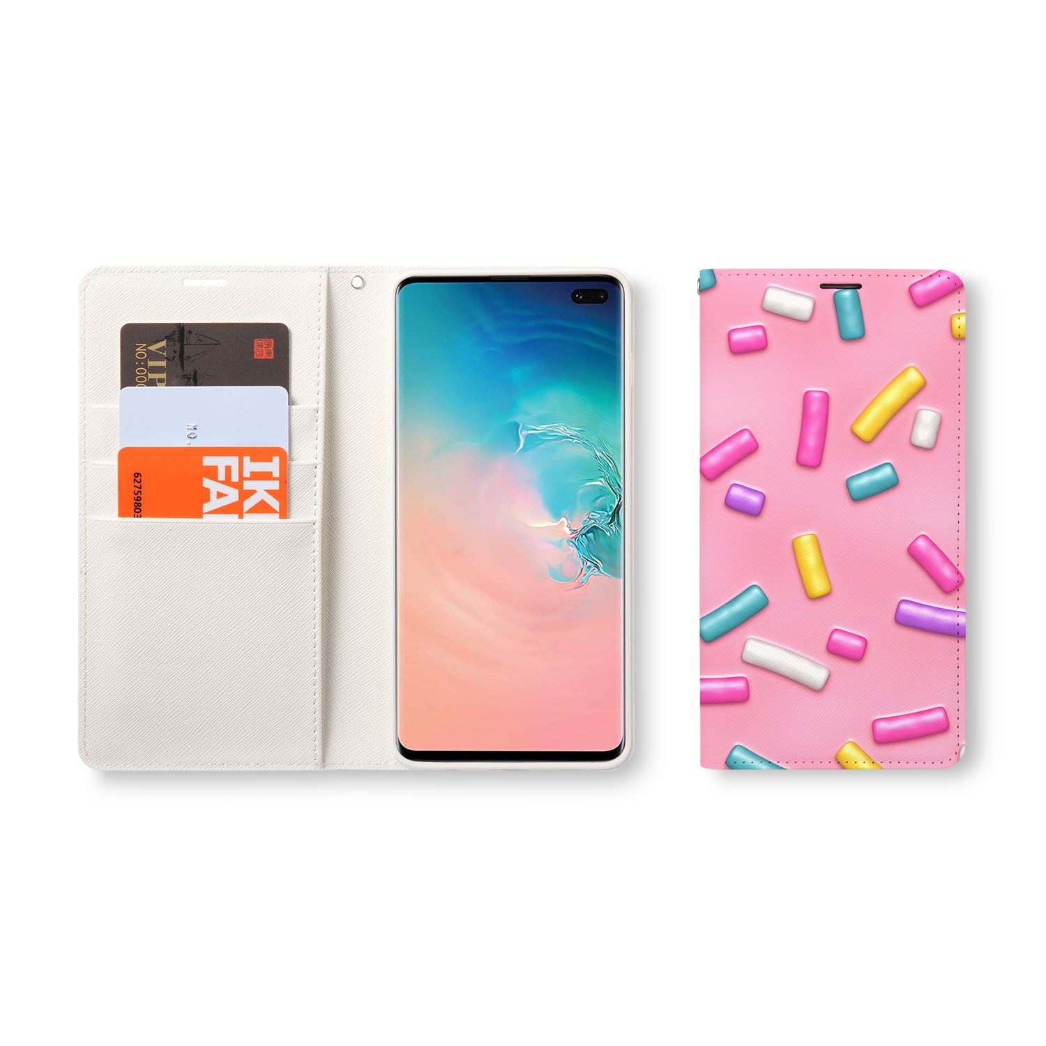 Samsung Wallet Case for Candy - Slim & Stylish Phone Cover with Card Slots - Perfect for Everyday Use, Travel, and Shopping